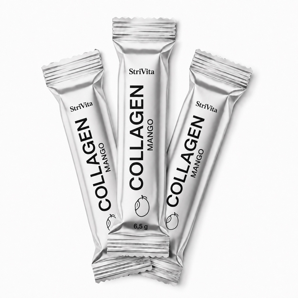 Collagen Mango - Hromadné stickpacky - stříbrný 1-barevný