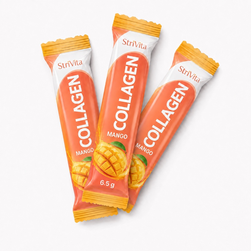 Collagen Mango - Hromadné stickpacky - plnobarevný