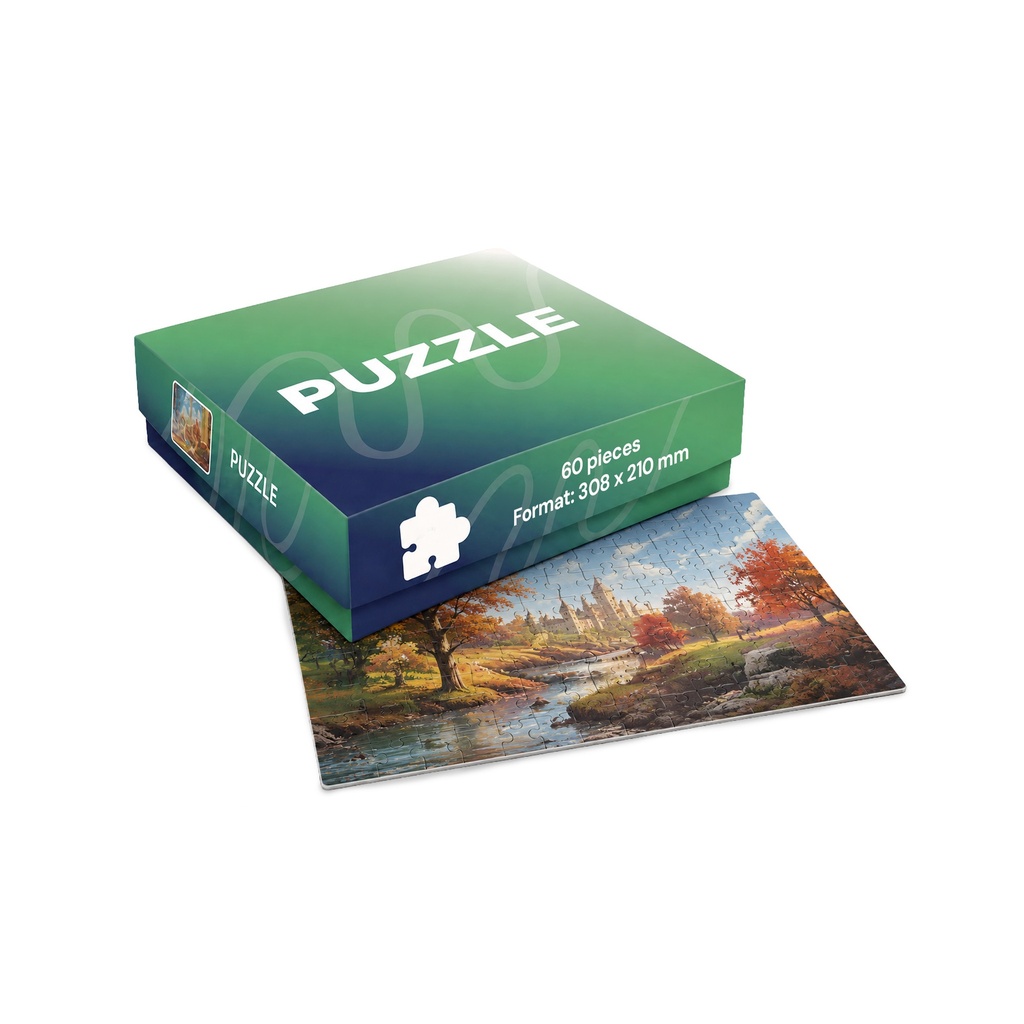 [G501.04] Puzzle, 60 dílků (308 x 210 mm), papírová krabička s víkem